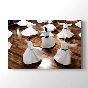 Semazenler Gösterisi Tablosu | Salon Duvar Tabloları