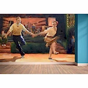 Lindy Hop Dans Kareografisi Duvar Kağıdı Modeli