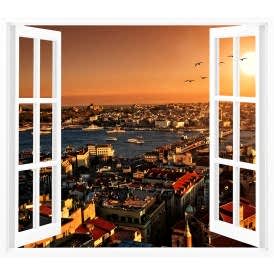 Pencereden İstanbul Manzarası
