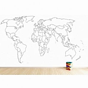 Boyanabilir Dünya Haritası