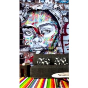 Berlin Duvarında Graffiti - 3D Duvar Kağıdı