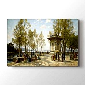 Osmanlı Dönemi Çeşmeli Park Tablosu - Yazılı Tablolar