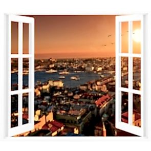 Pencereden İstanbul Manzarası