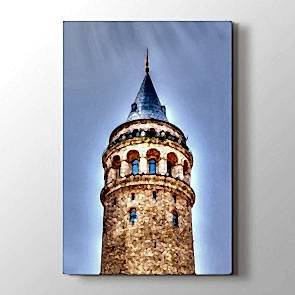 Galata Parlıyor - Şehir Kanvas Tablosu