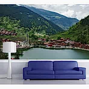 Trabzon Uzungöl 3 Boyutlu Duvar Kağıdı
