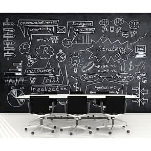 İş Modeli Ofis İş Yeri Duvar Kağıdı