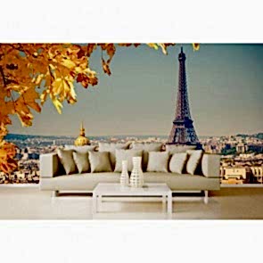 Paris'te Sonbahar - Kendinden Yapışkanlı Duvar Kağıdı