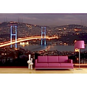 Işıl Işıl Boğaz Köprüsü - 3 Boyutlu Duvar Kağıdı Modeli