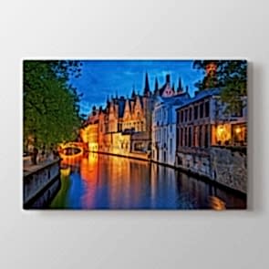 Amsterdam - Şehir Duvar Dekor Kanvas Tablo