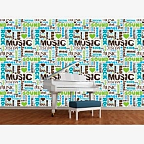 Her Yerde Müzik - Müzik Temalı ve Müzik Odası Duvar Kağıdı Uygulama
