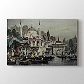 Osmanlı Kayık Sefası Tablosu - Kanvas Tablo Online Satış