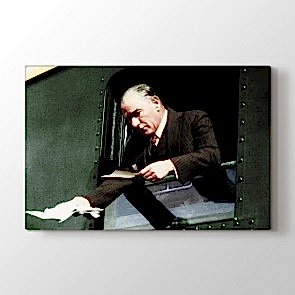 Atatürk Trende Tablosu | Atatürk Tabloları - aegeanagarum.shop