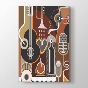 Müzik ve Sanat Tablosu | Müzik Resimleri Tabloları - aegeanagarum.shop