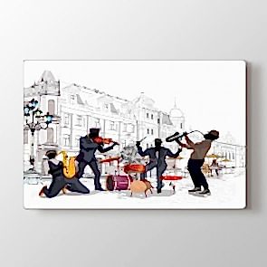 Sokak Müziği Tablosu | Müzik ve Blues Tabloları - aegeanagarum.shop