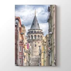 Galatada Bir Sokak - Şehir Duvar Tablosu