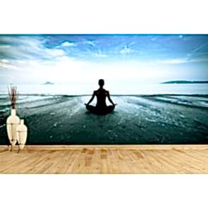 Yoga Rutini Özel 3D Duvar Kağıdı Modeli