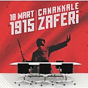 18 Mart Çanakkale Zaferi 3 Boyutlu Duvar Kağıdı