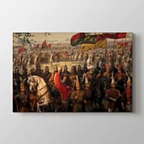 Fatih Sultan Mehmet Seferde Tablosu - Kanvas Tablo Baskı