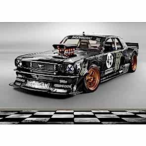 1965 Ford Mustang Araba Modeli - Araba 3D Duvar Kağıdı