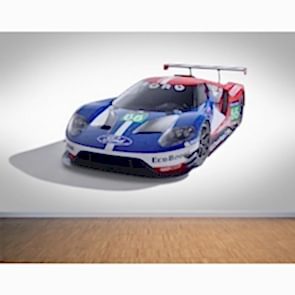Ford Yarış Arabası - Araba 3D Duvar Kağıdı
