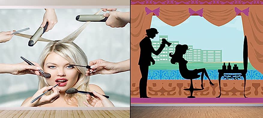 Kuaför ve Güzellik Salonu Duvar Kağıtları